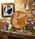Wood Log Engraving