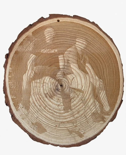 Wood Log Engraving